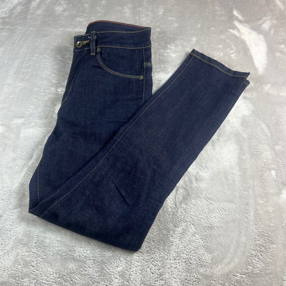 Raleigh Denim Women's 25 Haywood Slim Straight Jeans Dark Indigo Handcrafted USA